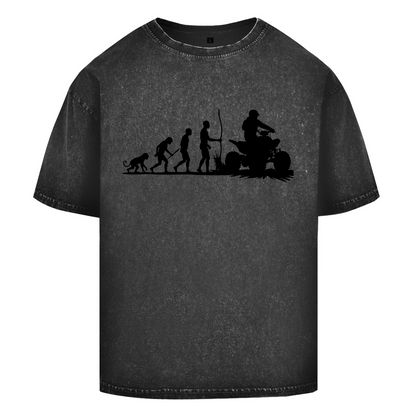 T-shirt délavé surdimensionné Quad Evolution