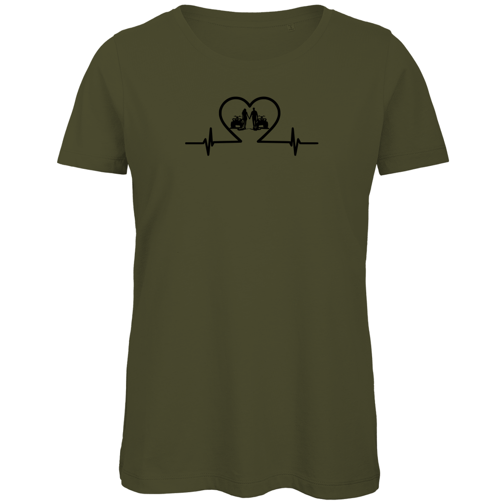 Damen Premium Bio T-Shirt Quad-Paar Duo mit Power