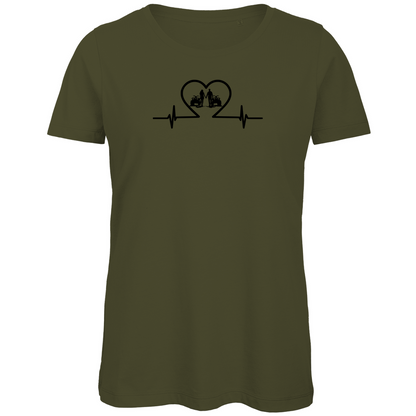 Damen Premium Bio T-Shirt Quad-Paar Duo mit Power