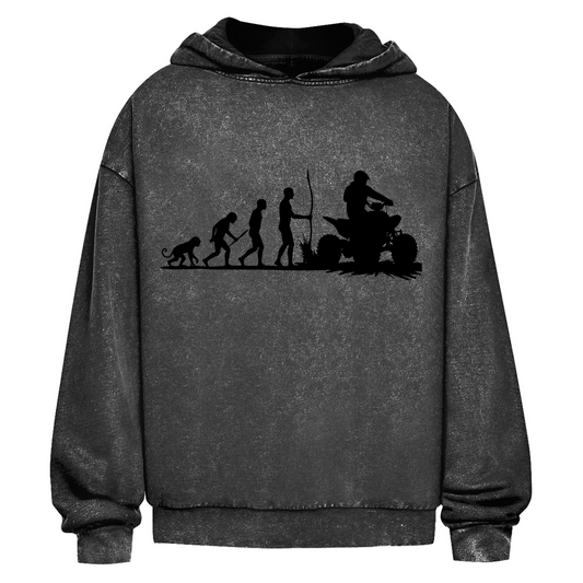 Oversize Washed Hoodie Quad Evolution