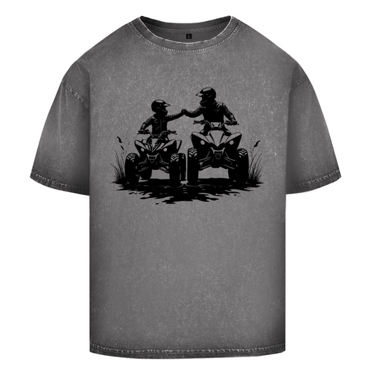 T-shirt délavé surdimensionné Quad Generation