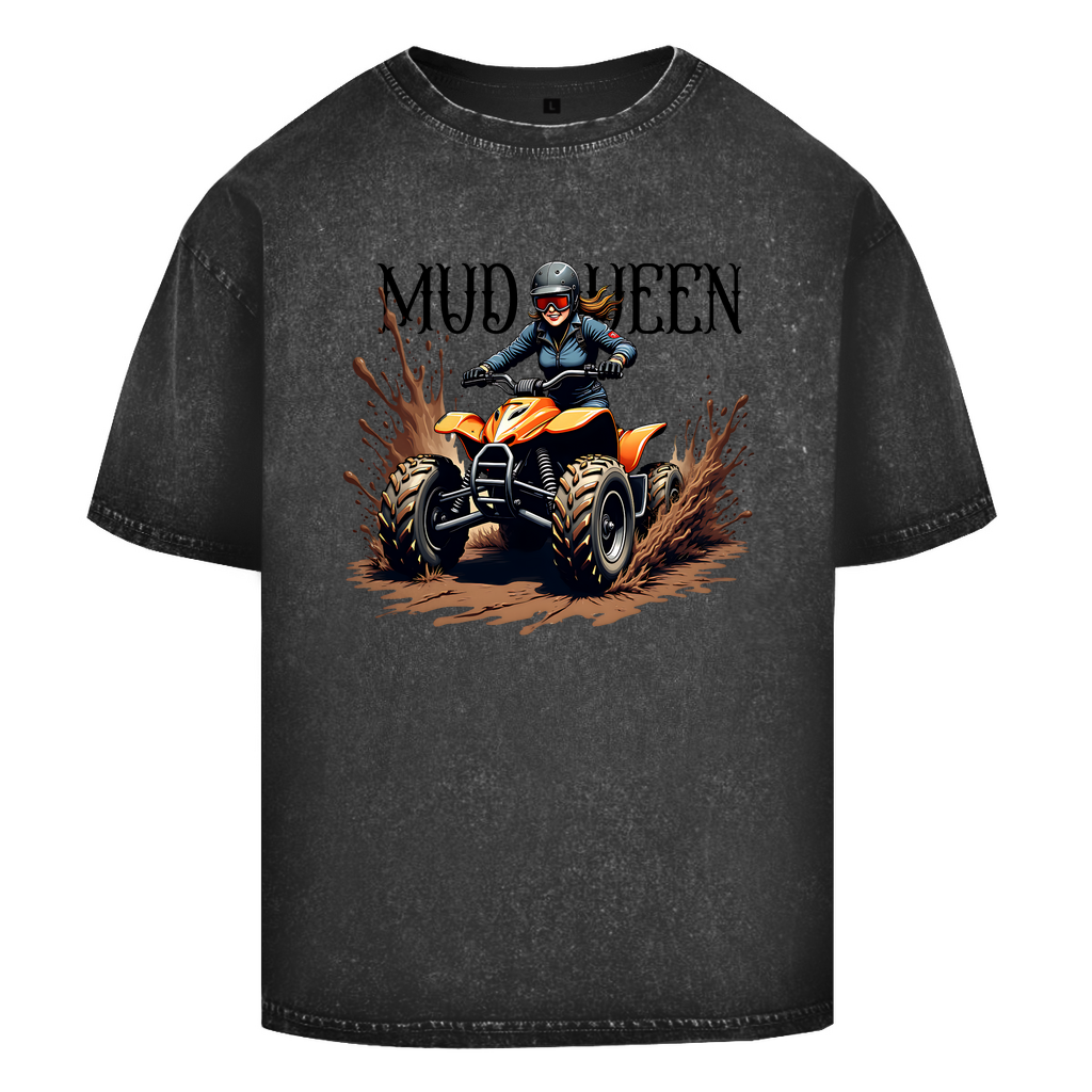 Oversize Washed T-Shirt Quad MudQueen