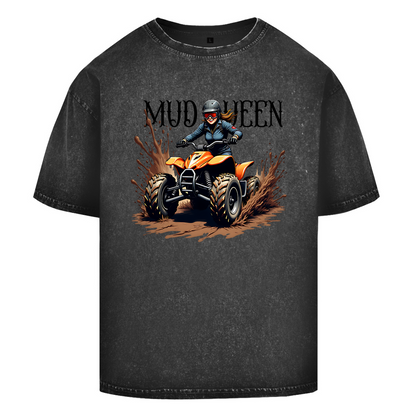 Oversize Washed T-Shirt Quad MudQueen