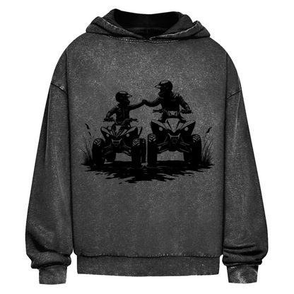 Oversize Washed Hoodie Quad Generation