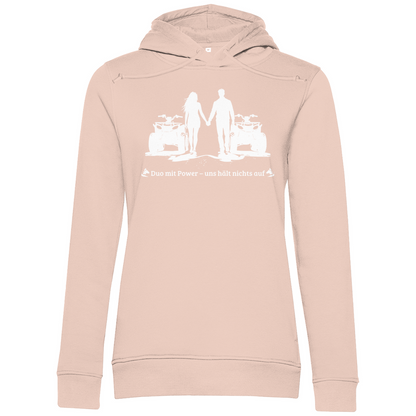 Sweat à capuche bio premium pour femme Quad Duo avec Power