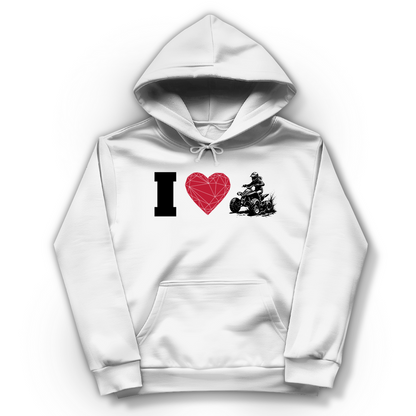 Damen Hoodie I Love Quad