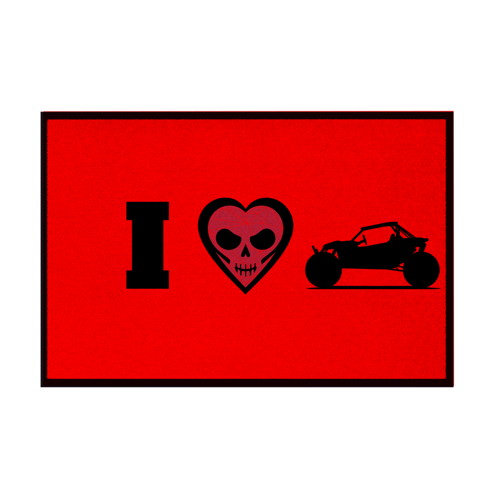 Fußmatte mit Gummirand I Love Buggy