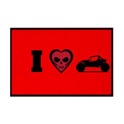 Fußmatte mit Gummirand I Love Buggy
