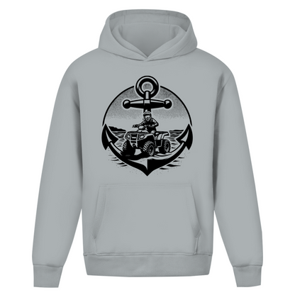 Sweat à capuche oversize sans cordon de serrage Quad Anchor