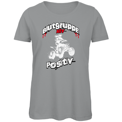T-shirt bio premium pour femme, groupe sanguin Quad positif ATV