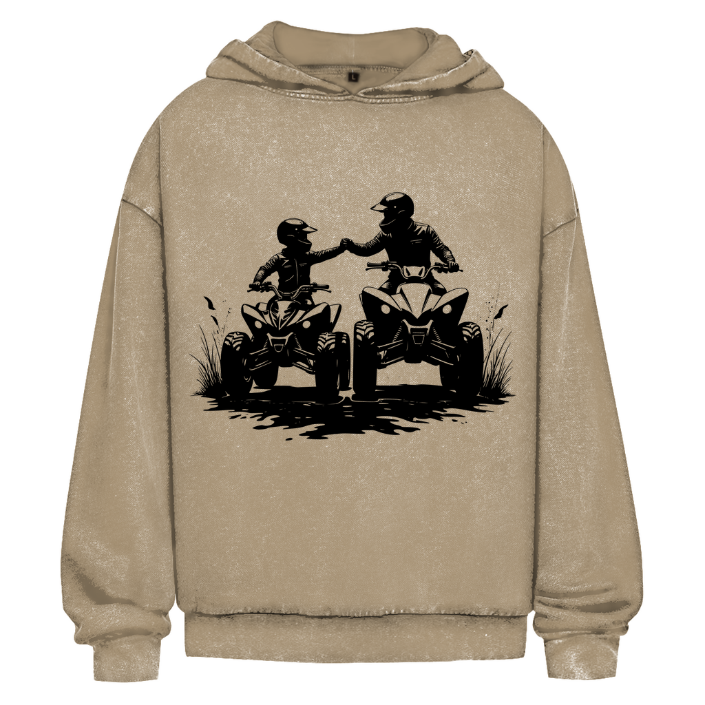 Oversize Washed Hoodie Quad Generation