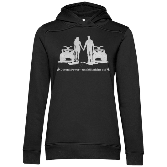 Sweat à capuche bio premium pour femme Quad Duo avec Power