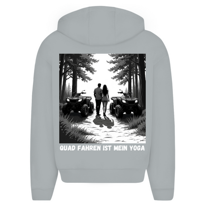 Oversize Zipper Hoodie Quad riding is my yoga
