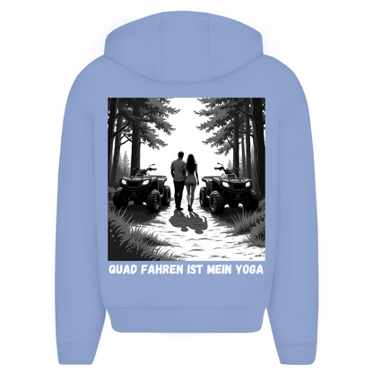 Oversize Zipper Hoodie Quad riding is my yoga