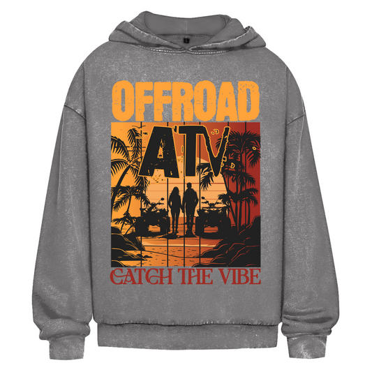 Oversize Washed Hoodie Quad Offroad