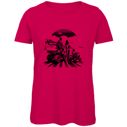 Damen Premium Bio T-Shirt Quad Familie