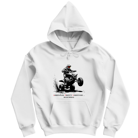 Sweat à capuche pour homme L'adrénaline rencontre l'esprit... parfois