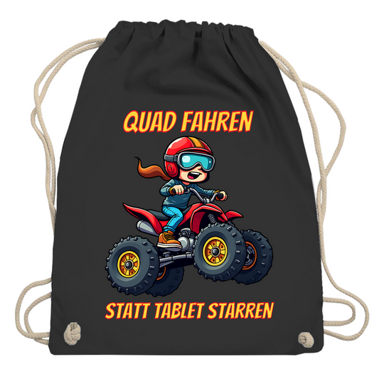 Turnbeutel Quad fahren statt Tablet starren