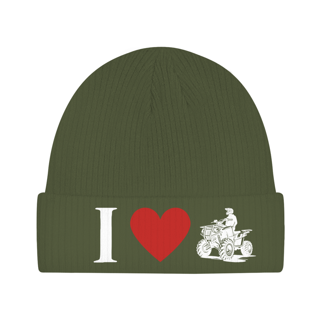 Organic cotton hat I Love Quad 