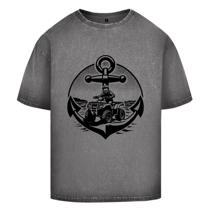 Oversize Washed T-Shirt Quad Anker