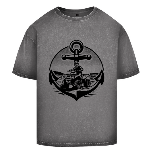T-shirt délavé oversize Quad Anchor