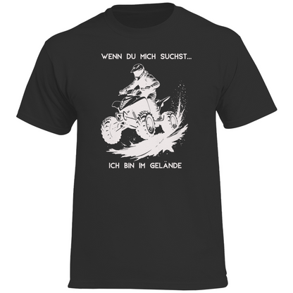 Herren Premium T-Shirt Quad Wenn du mich suchst