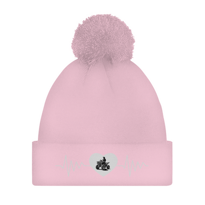 Bonnet à pompon Quad Herzline