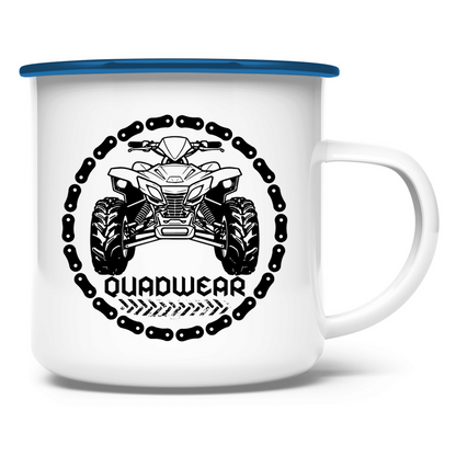 Emaille Tasse I Love Quad