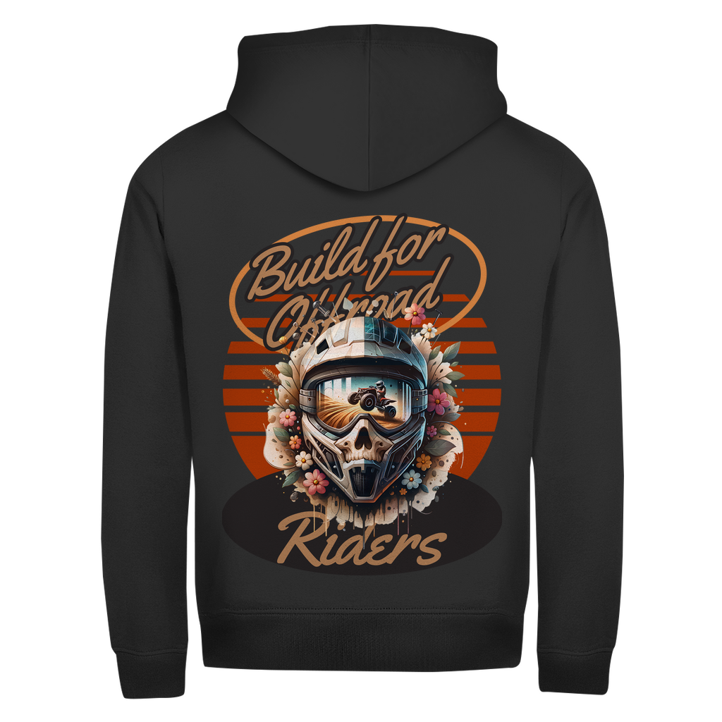 Unisex Zipper Hoodie Quad Build for Offroad Riders