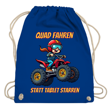 Turnbeutel Quad fahren statt Tablet starren