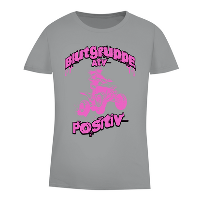 Damen Premium Bio T-Shirt Quad Blutgruppe ATV Positiv