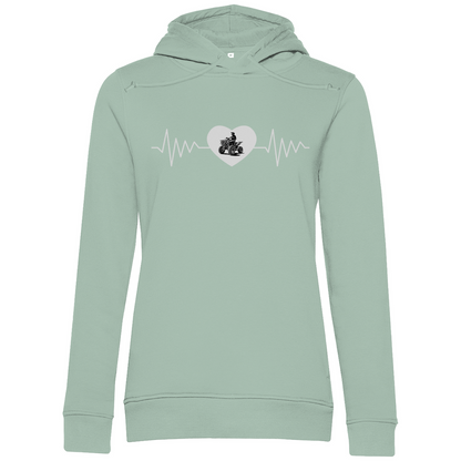 Sweat à capuche bio premium pour femme Quad Herzline
