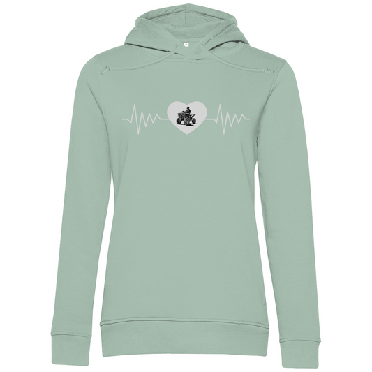 Sweat à capuche bio premium pour femme Quad Herzline