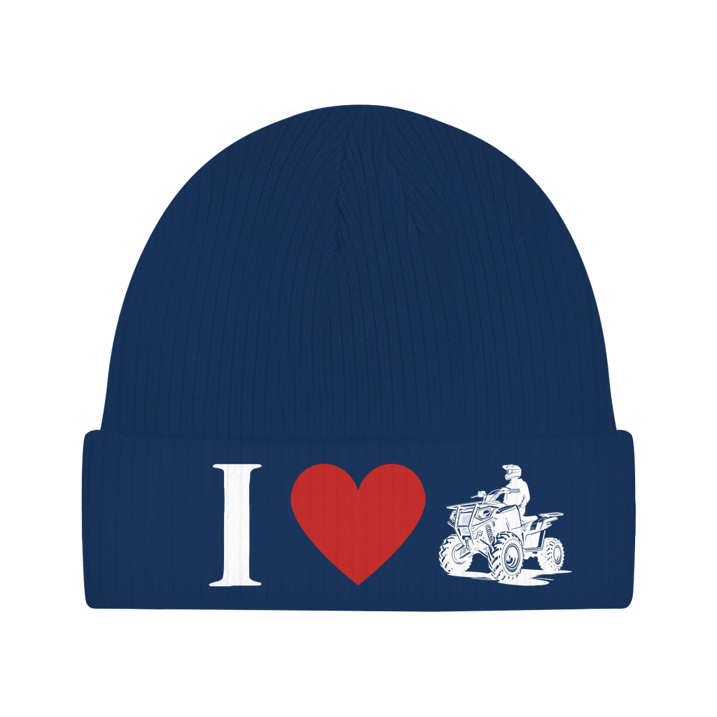 Organic cotton hat I Love Quad 