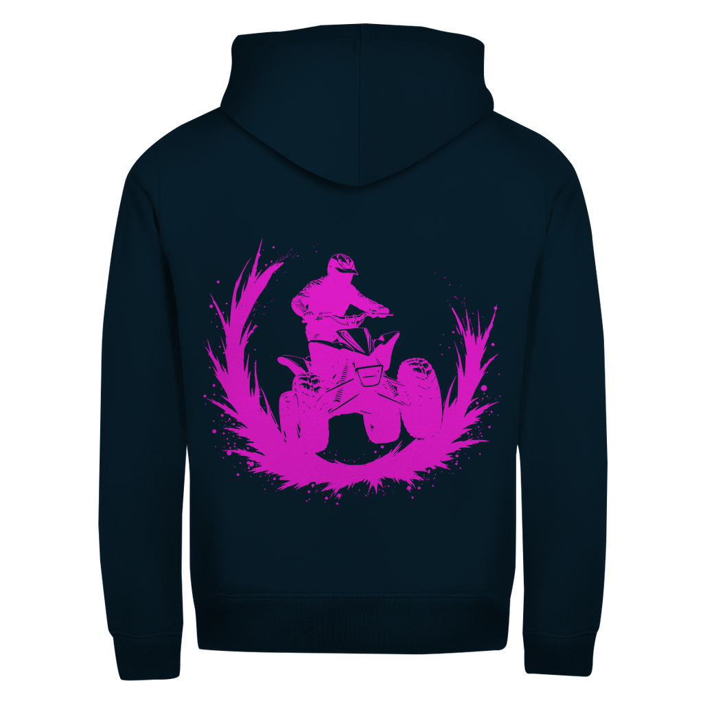 Unisex Zipper Hoodie Quad