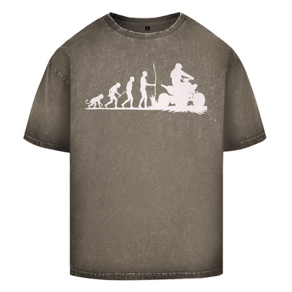 T-shirt délavé surdimensionné Quad Evolution