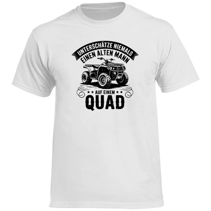 Herren Premium T-Shirt Unterschätze niemals einen alten Mann auf einem Quad