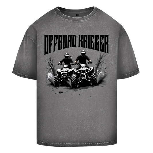 T-shirt délavé oversize Quad Offroad Warrior
