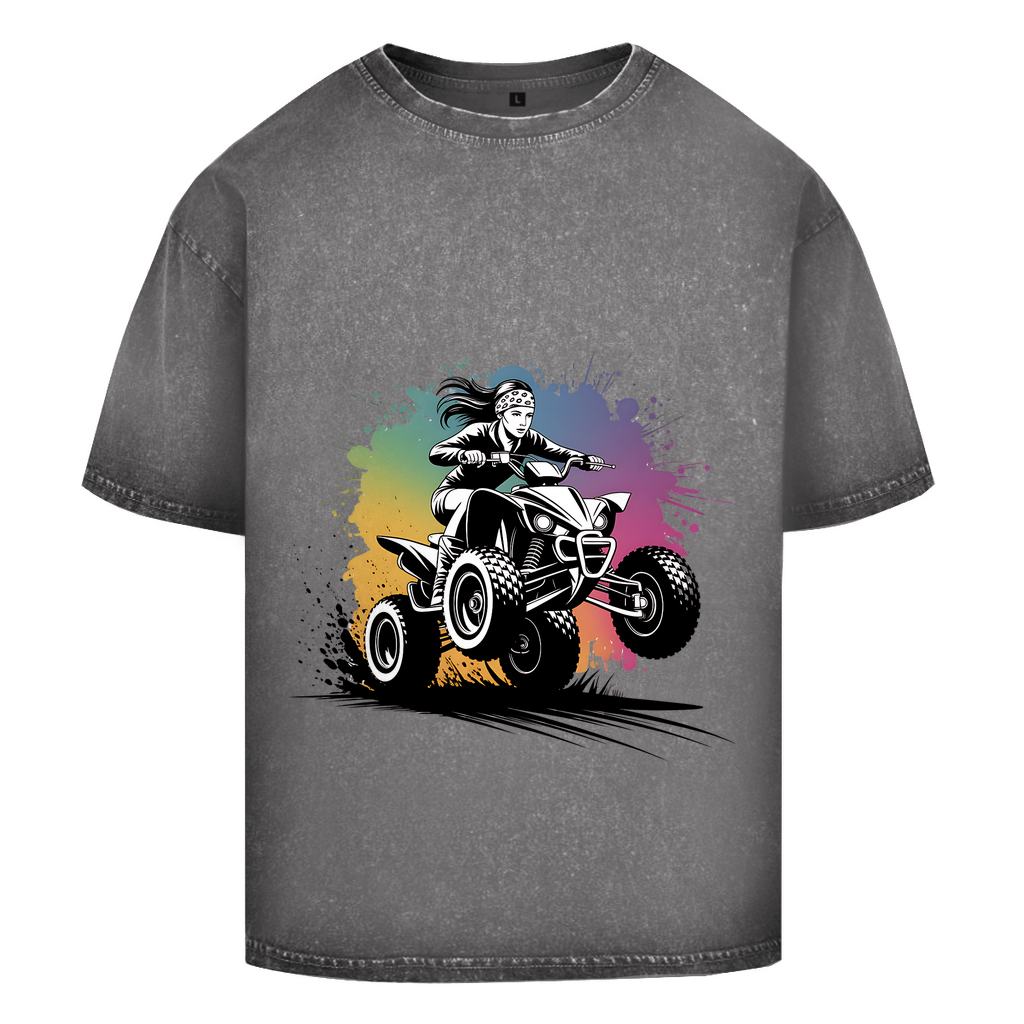 Oversize Washed T-Shirt Quad