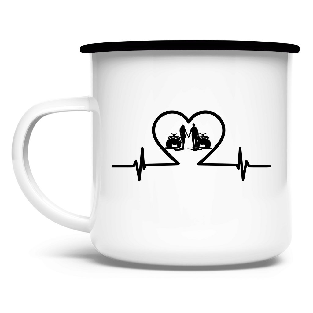 Enamel Mug Quad Herzline