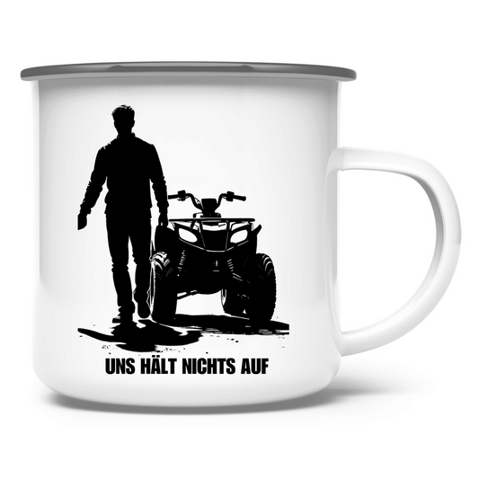 Emaille Tasse Duo mit Power