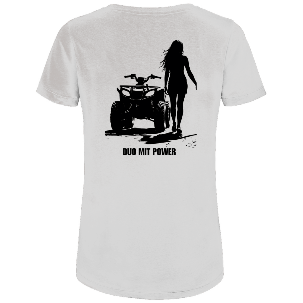 Damen Premium Bio T-Shirt Quad-Paar Duo mit Power