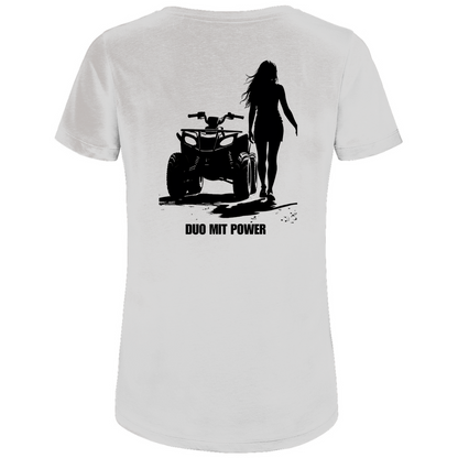 Damen Premium Bio T-Shirt Quad-Paar Duo mit Power