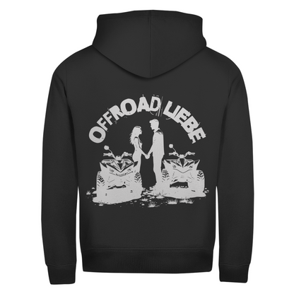 Sweat à capuche zippé unisexe Quad Offroad Love