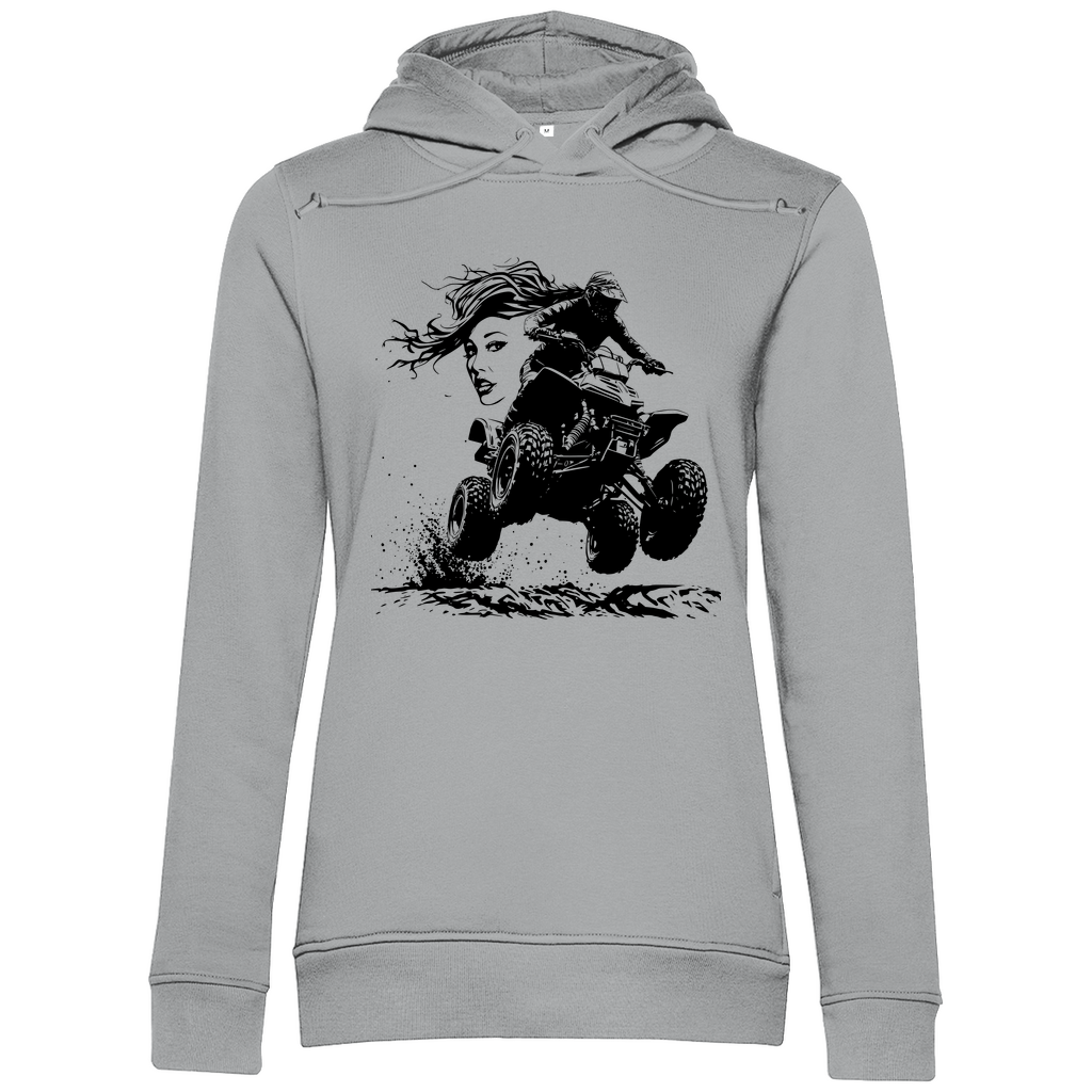 Sweat à capuche bio premium pour femme Quad FunLady