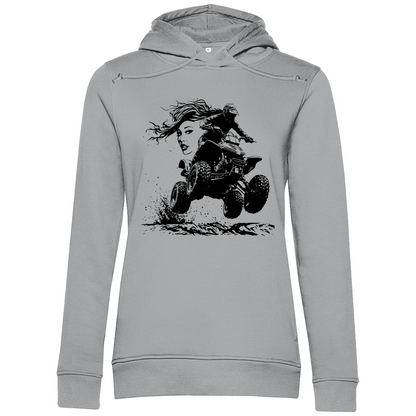Sweat à capuche bio premium pour femme Quad FunLady