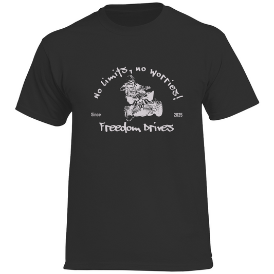 T-shirt premium pour homme Quad No Limits, No Worries