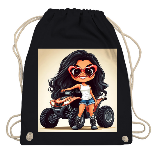 Turnbeutel Quad Herzbrille