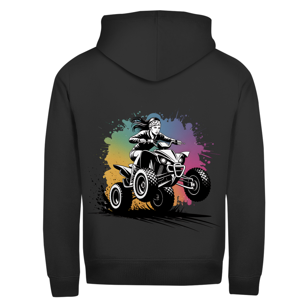 Unisex Zipper Hoodie Quad