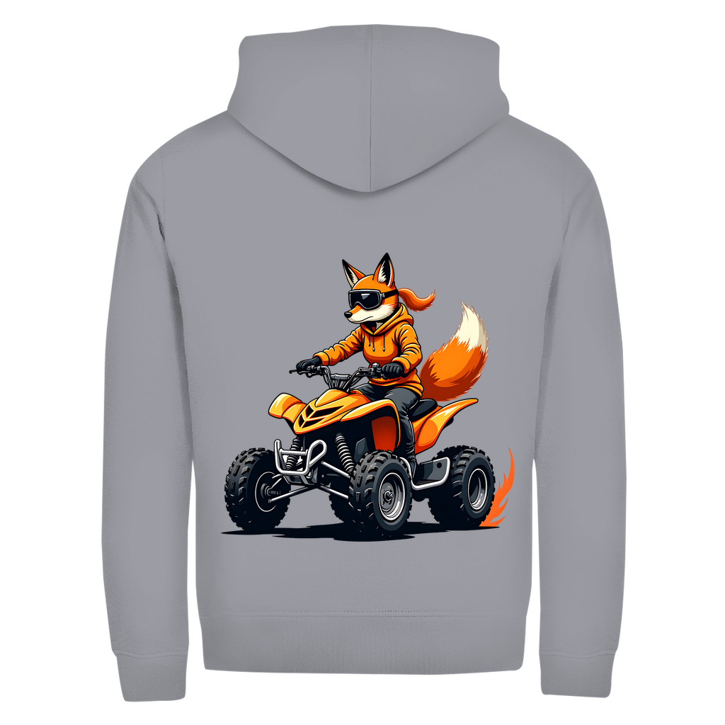 Unisex Zipper Hoodie Quad FuchsLady